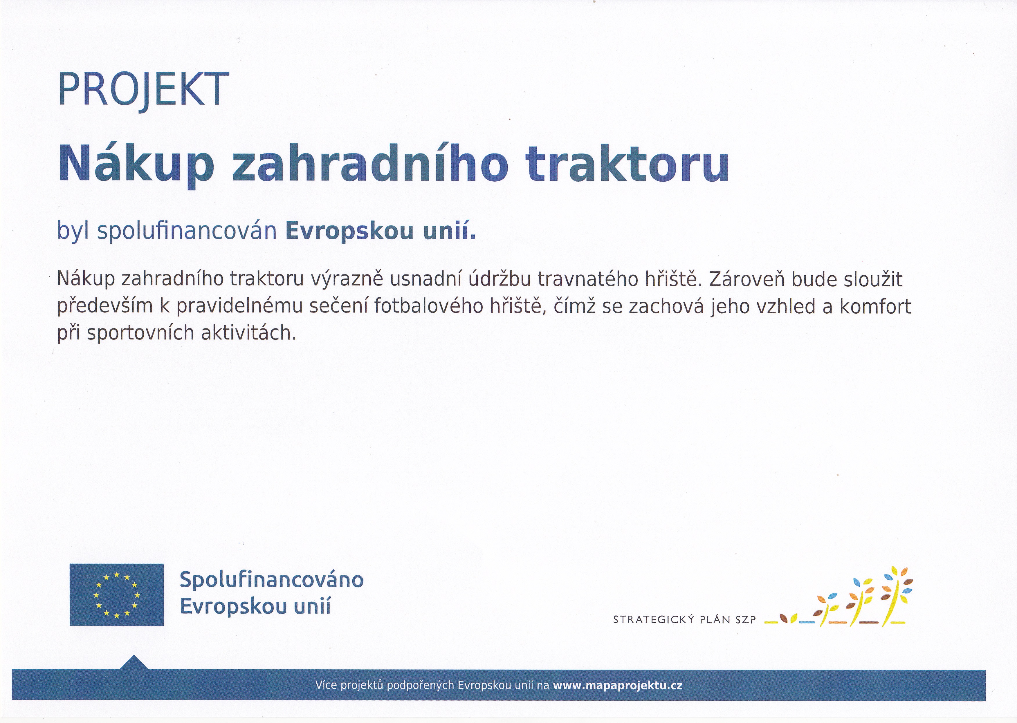PUBLICITA - Nákup zahradního traktoru